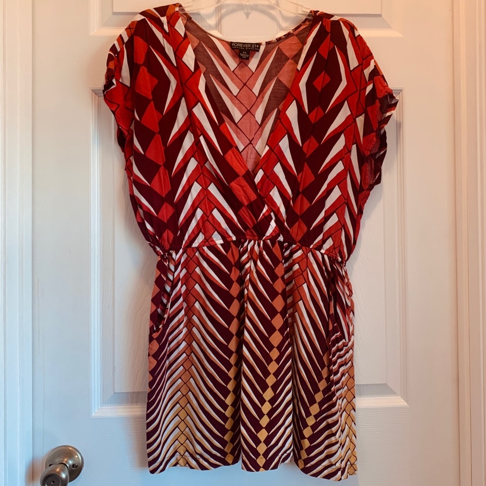 Forever 21+ Tunic Style Top With Pockets